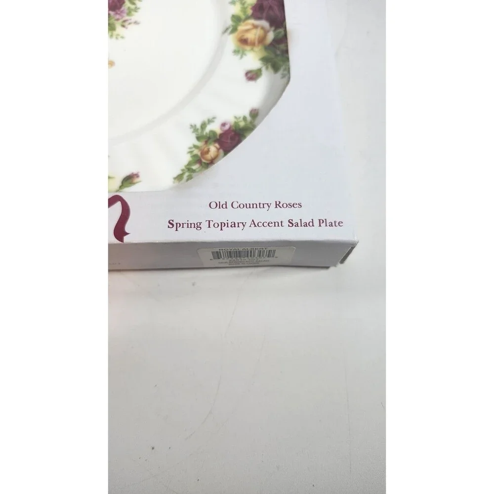 Royal Albert Old Country Roses Spring Accents Salad Plate NIB 8 3/4